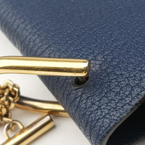 Secondhand Chloe DREW Navy Leather  shoulderbag | stylenewstar