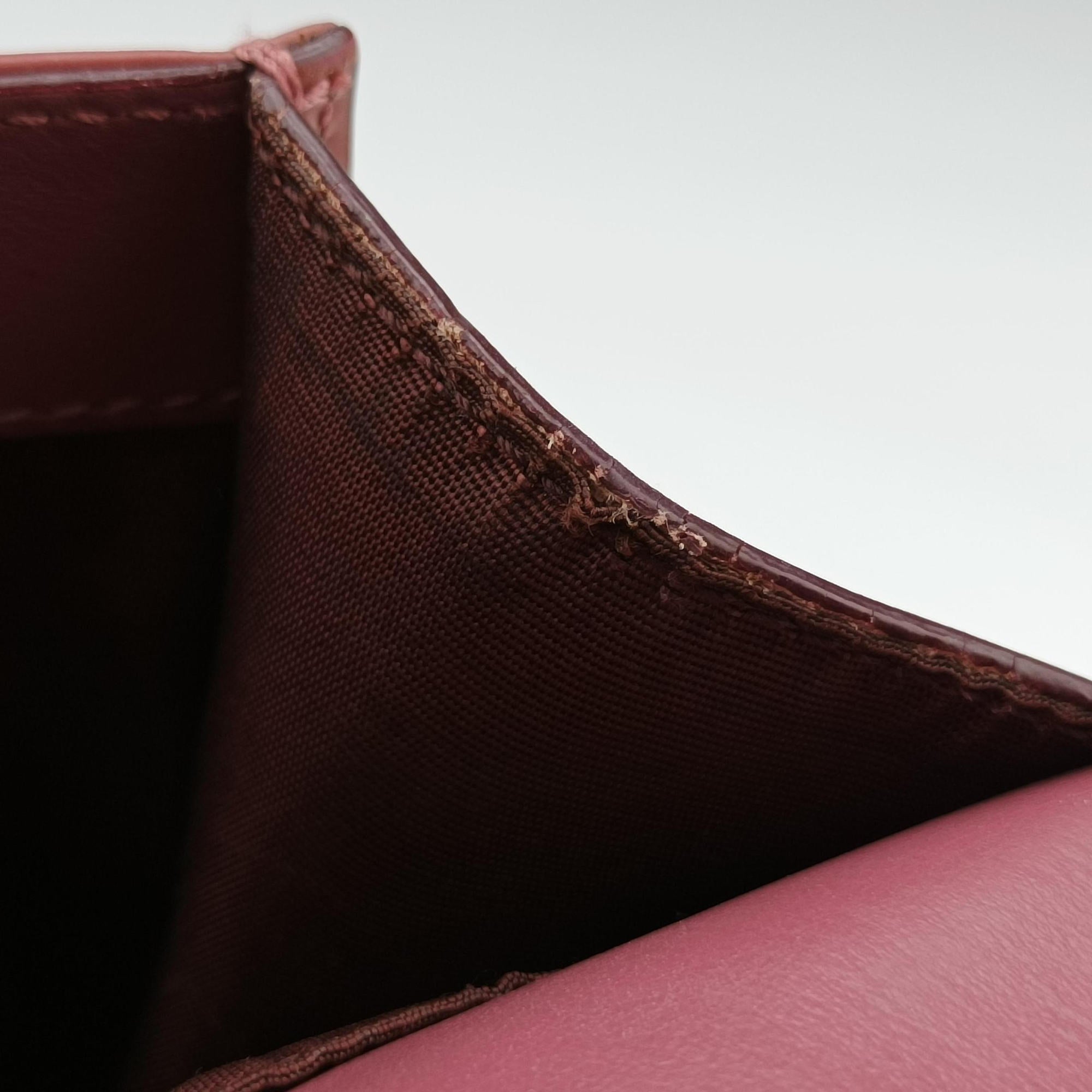 Secondhand Ferragamo Ginny Vara Red Leather  shoulderbag | stylenewstar