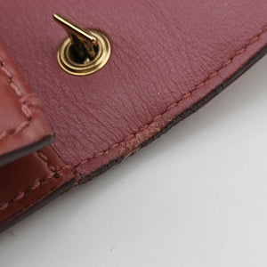 Secondhand Ferragamo Ginny Vara Red Leather  shoulderbag | stylenewstar