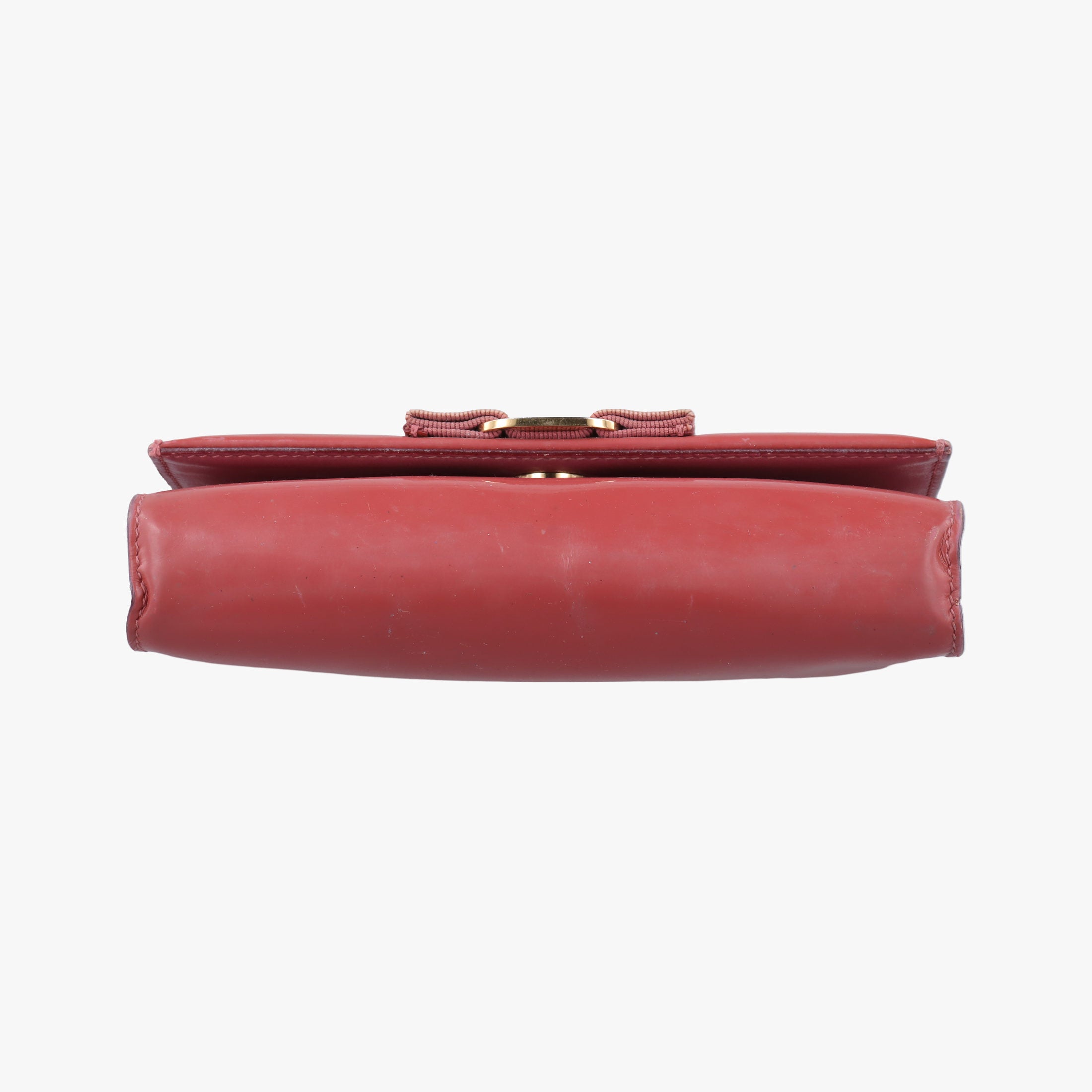 Secondhand Ferragamo Ginny Vara Red Leather  shoulderbag | stylenewstar