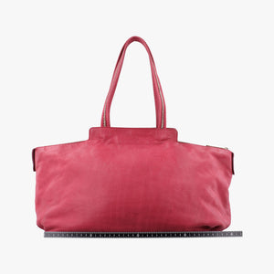 Secondhand Fendi Lampo FF Logo Red Leather 8BR636 shoulderbag | stylenewstar