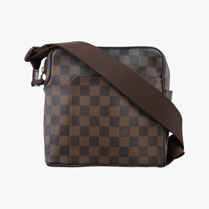 Pre-owned Louis Vuitton Olav PM EBENE Damier Canvas N41442 shoulderbag | stylenewstar