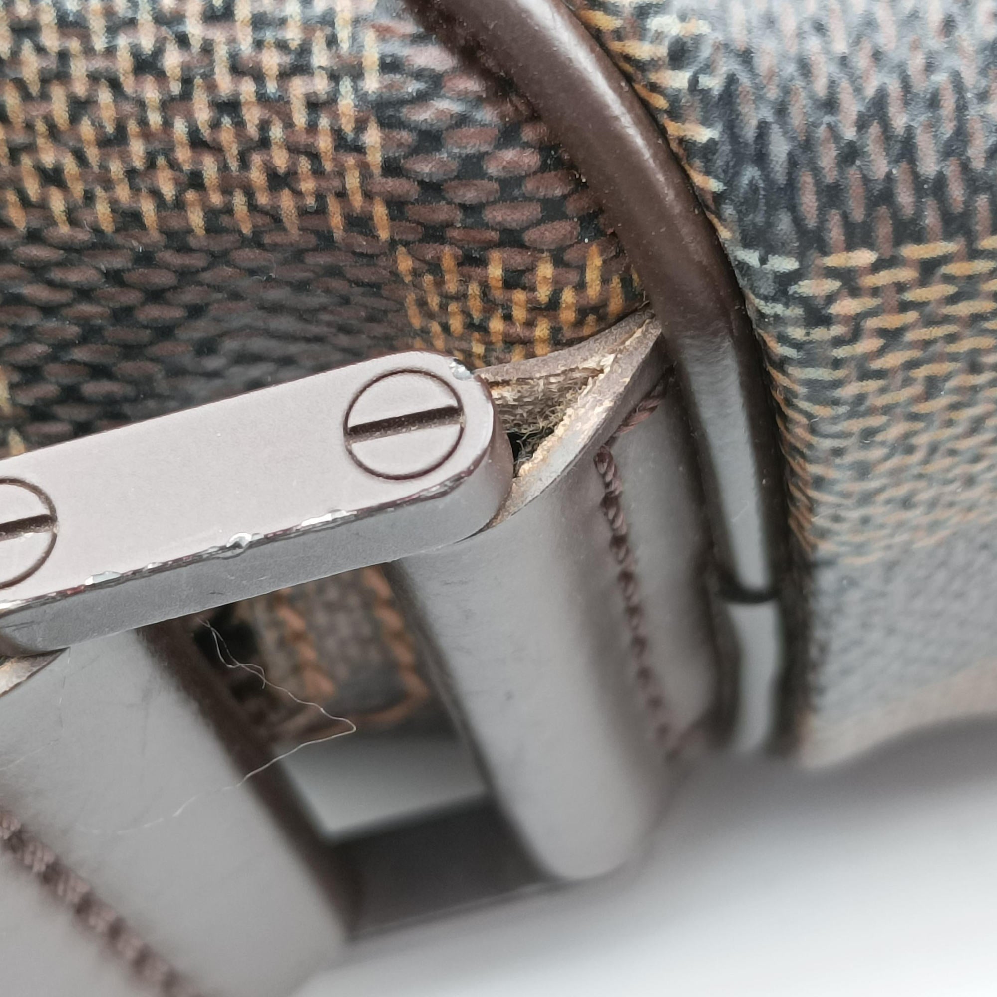 Pre-owned Louis Vuitton Olav PM EBENE Damier Canvas N41442 shoulderbag | stylenewstar