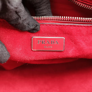 Secondhand Prada Twin Pocket Winged Tote Red Leather BN2619 handbag | stylenewstar