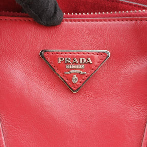 Secondhand Prada Twin Pocket Winged Tote Red Leather BN2619 handbag | stylenewstar