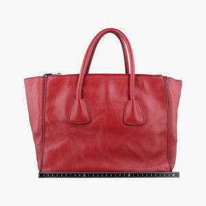 Secondhand Prada Twin Pocket Winged Tote Red Leather BN2619 handbag | stylenewstar