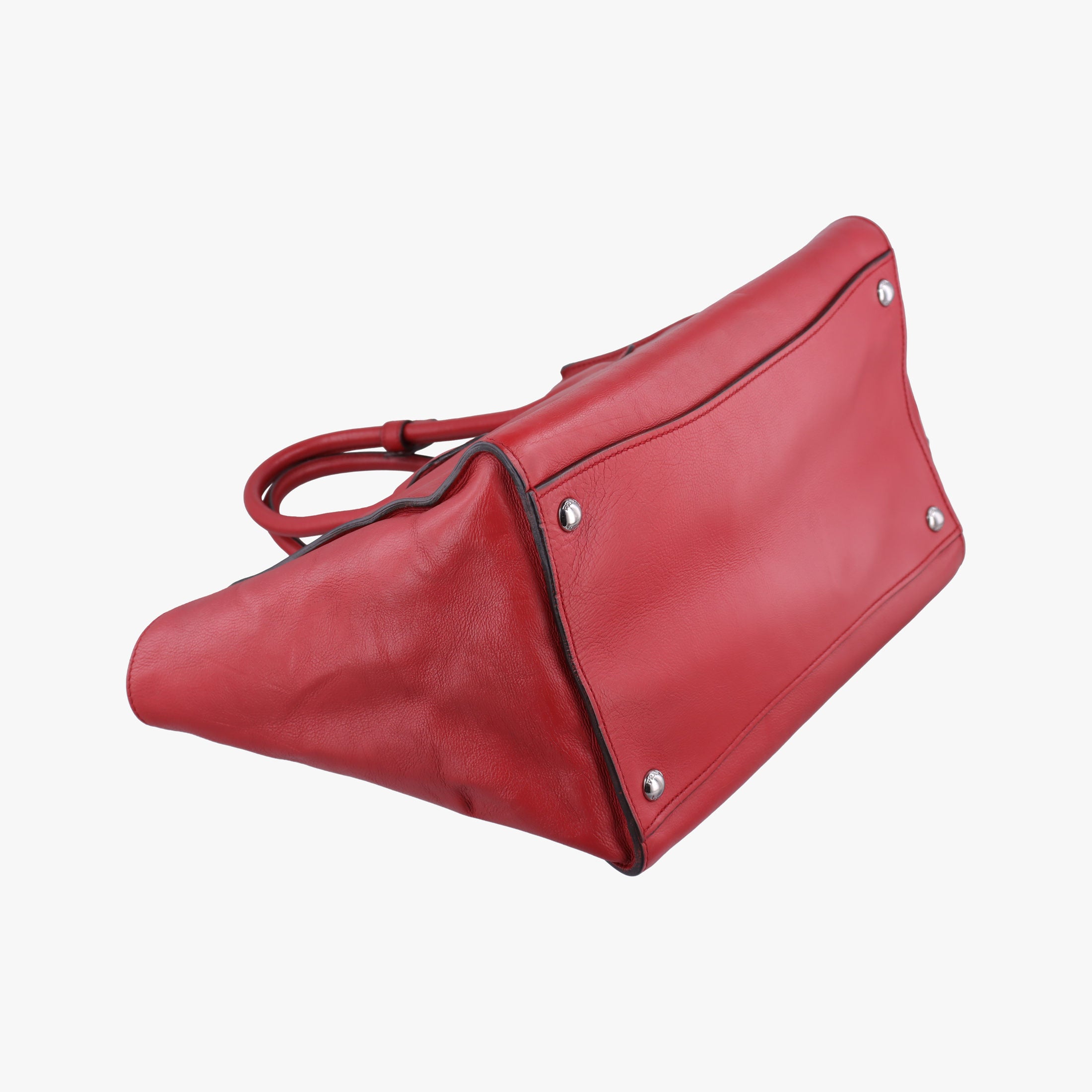 Secondhand Prada Twin Pocket Winged Tote Red Leather BN2619 handbag | stylenewstar