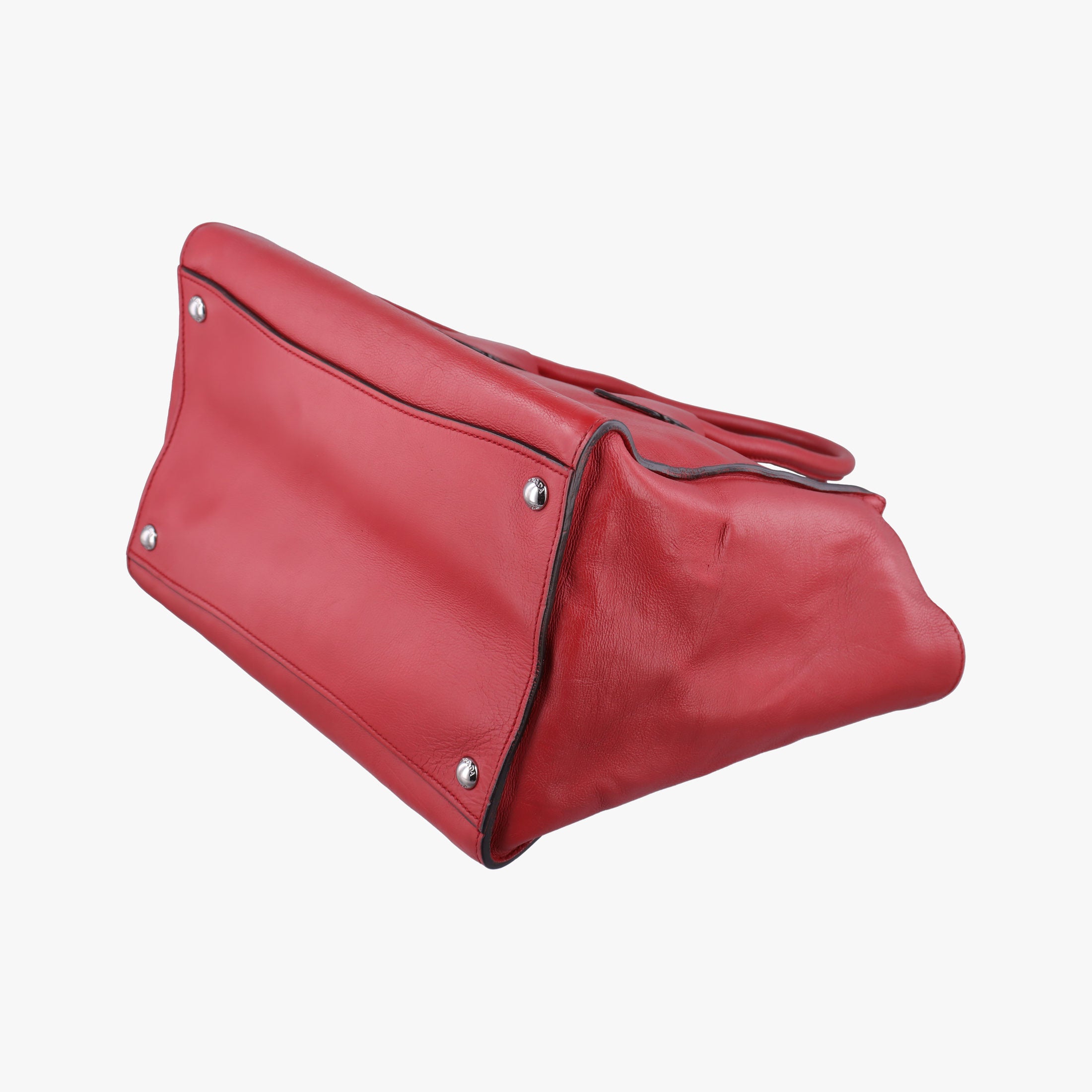 Secondhand Prada Twin Pocket Winged Tote Red Leather BN2619 handbag | stylenewstar