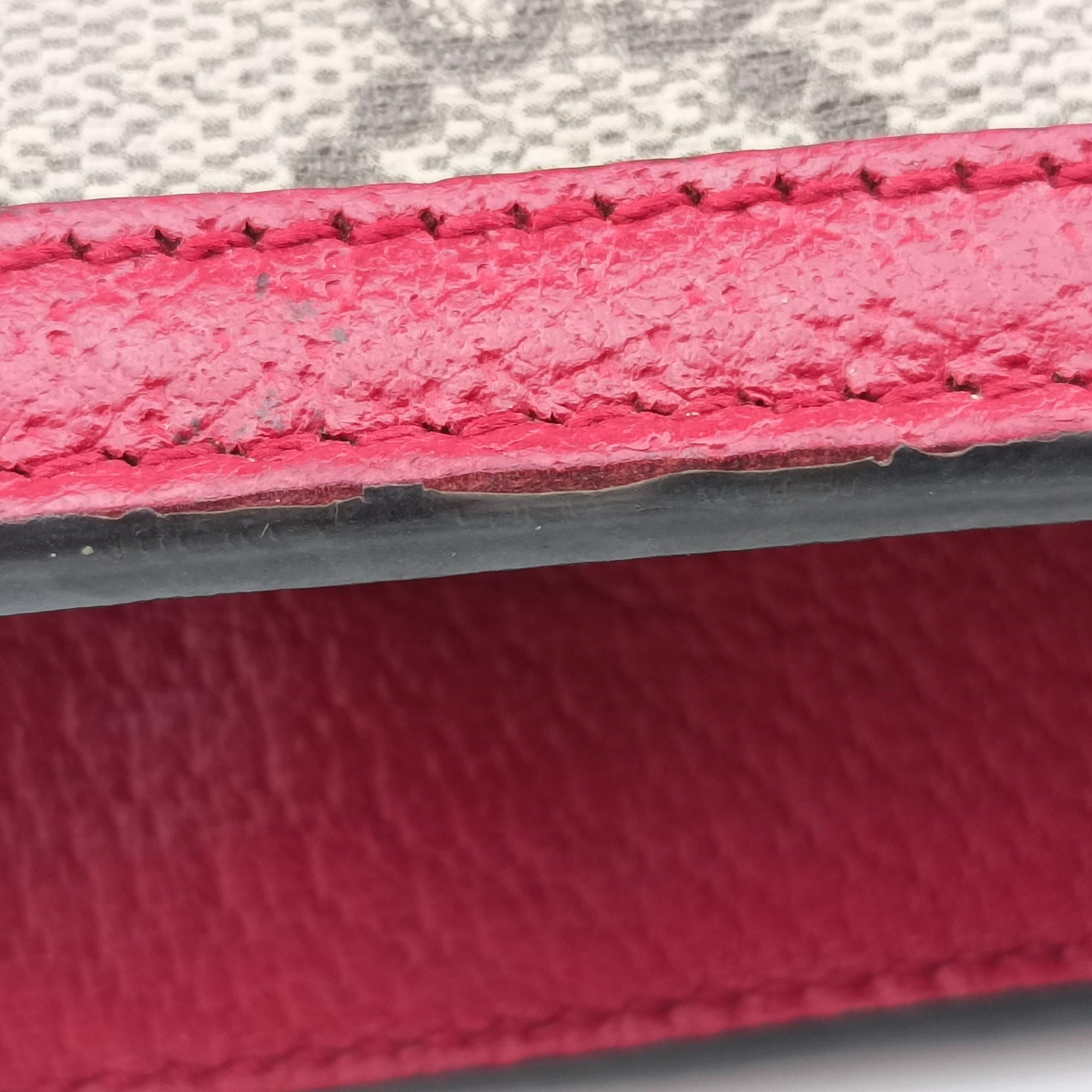 Pre-owned Gucci Queen Margaret Beige×Red×Navy PVC coated canvas×leather 476079 shoulderbag | stylenewstar