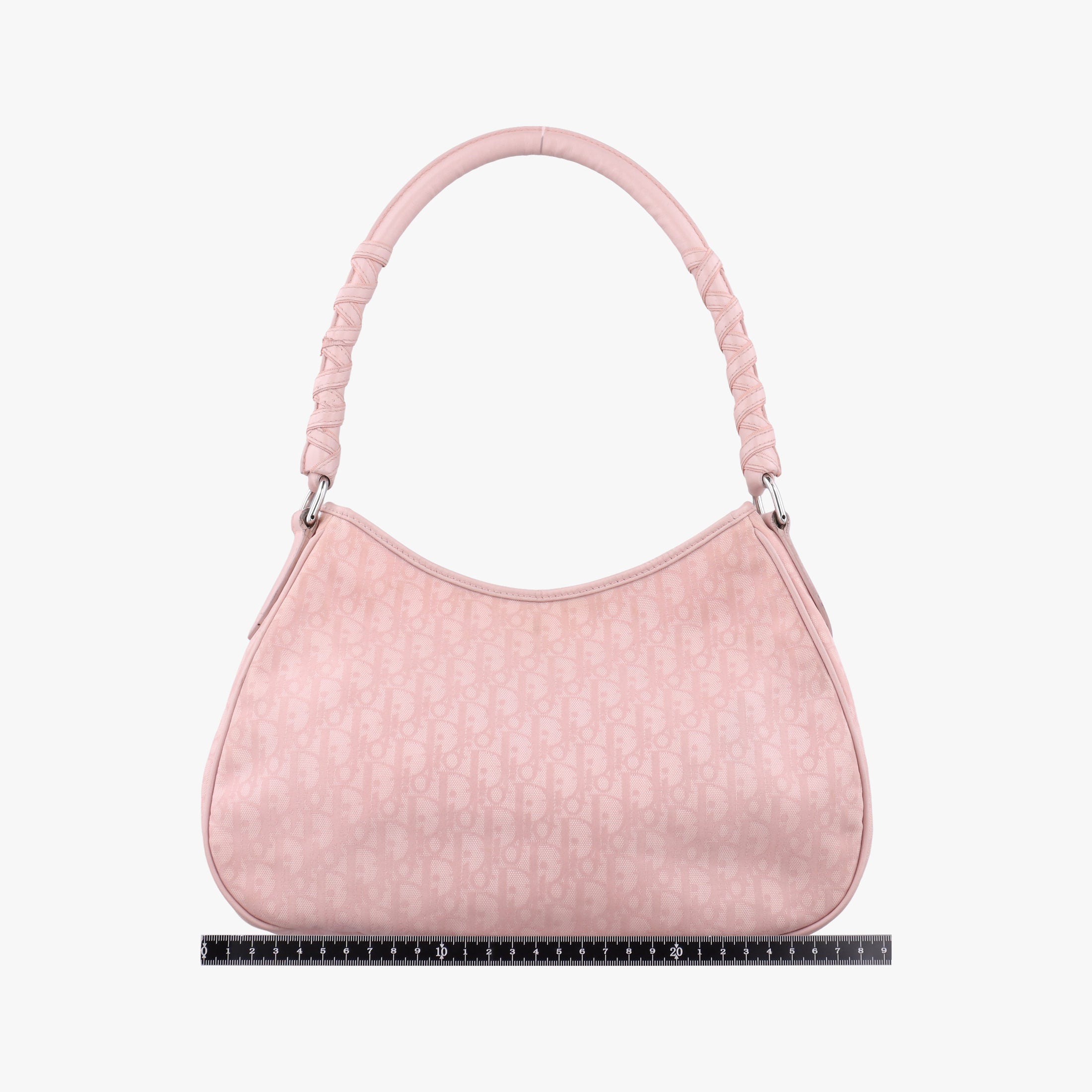 Pre-owned Christian Dior Lovely Trotter Pink Cotton Canvas × Leather  handbag | stylenewstar
