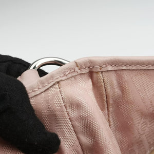 Pre-owned Christian Dior Lovely Trotter Pink Cotton Canvas × Leather  handbag | stylenewstar