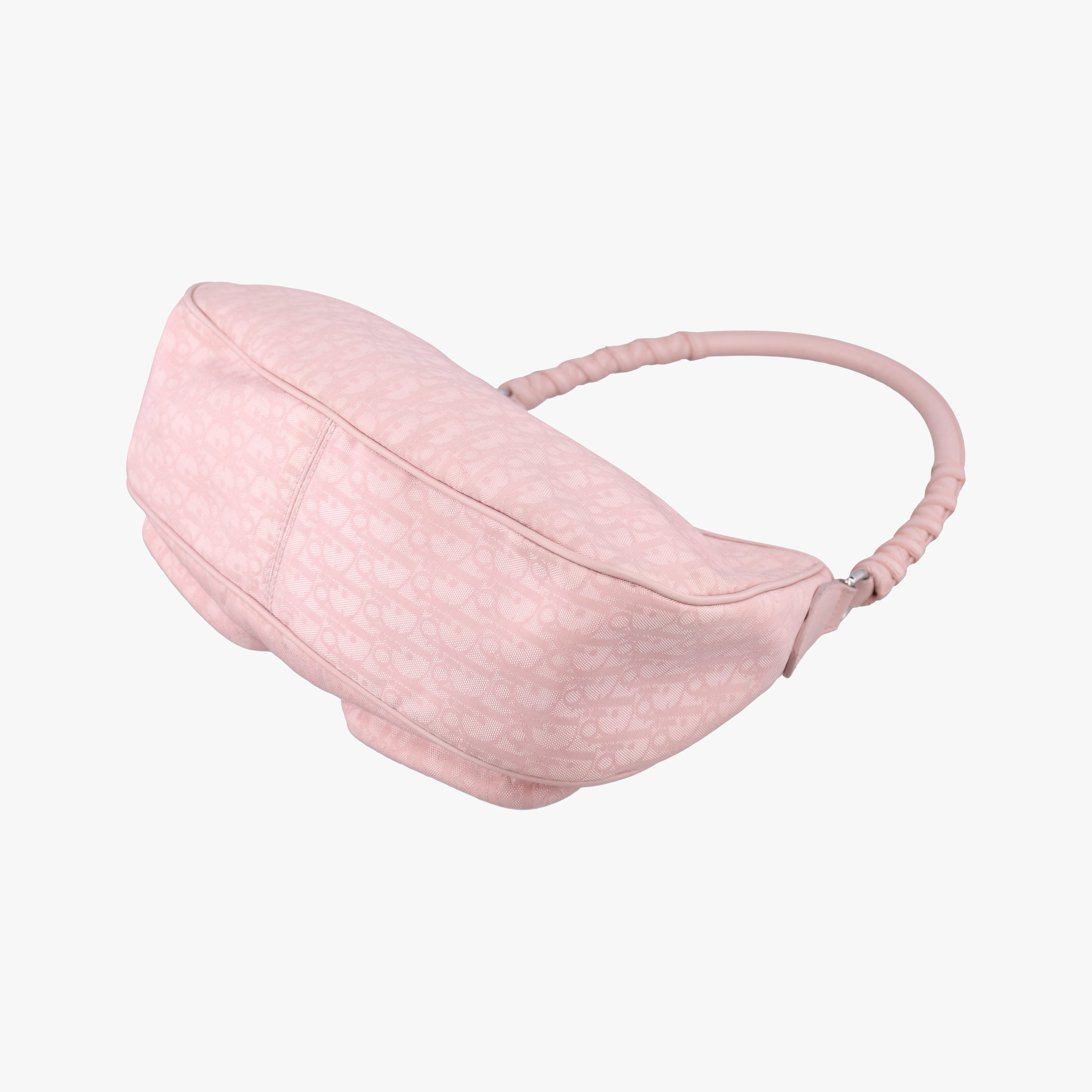 Pre-owned Christian Dior Lovely Trotter Pink Cotton Canvas × Leather  handbag | stylenewstar