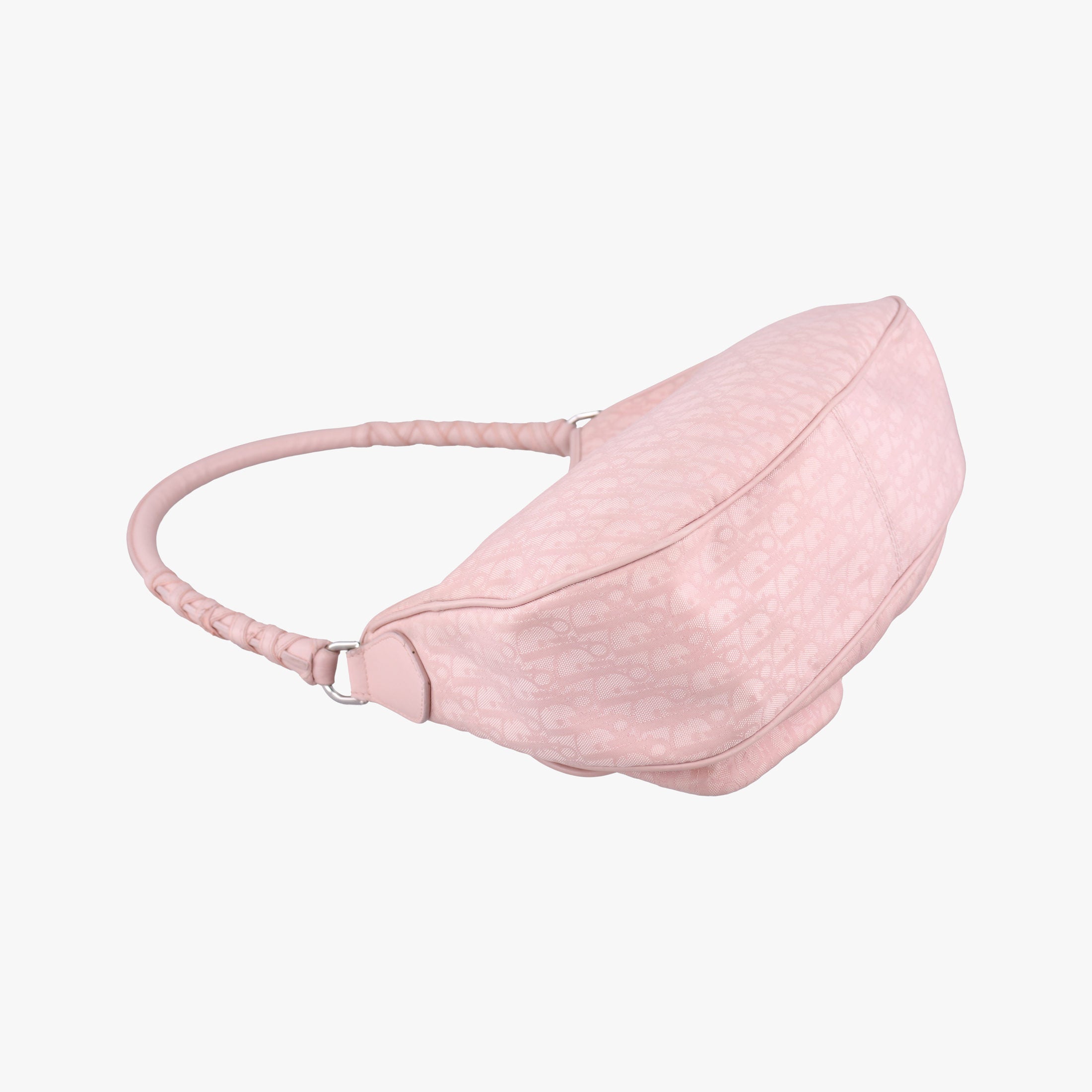 Pre-owned Christian Dior Lovely Trotter Pink Cotton Canvas × Leather  handbag | stylenewstar