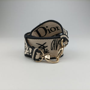 Pre-owned Christian Dior Lady D-Lite White ×Multicolor Canvas  shoulderbag | stylenewstar