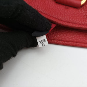 Vintage Prada Vitello Phoenix Red Leather BN1713 handbag | stylenewstar