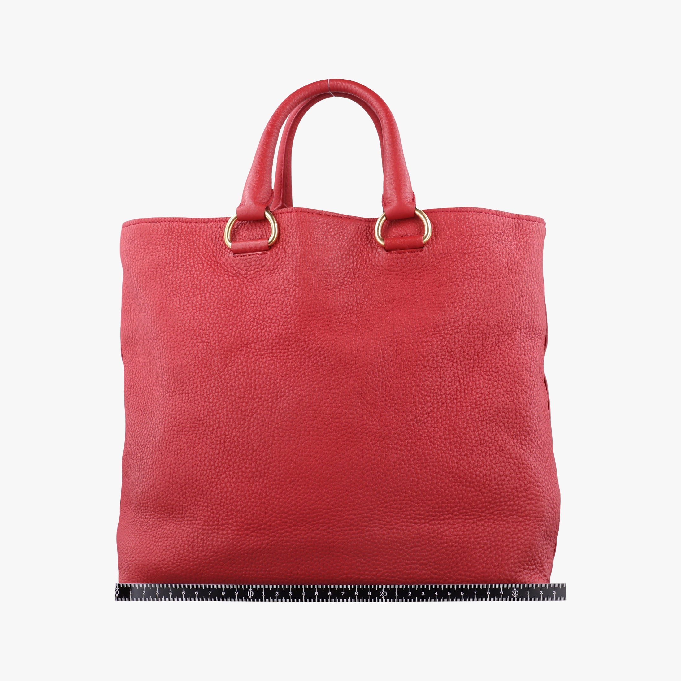 Vintage Prada Vitello Phoenix Red Leather BN1713 handbag | stylenewstar