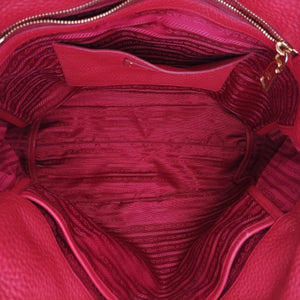 Vintage Prada Vitello Phoenix Red Leather BN1713 handbag | stylenewstar