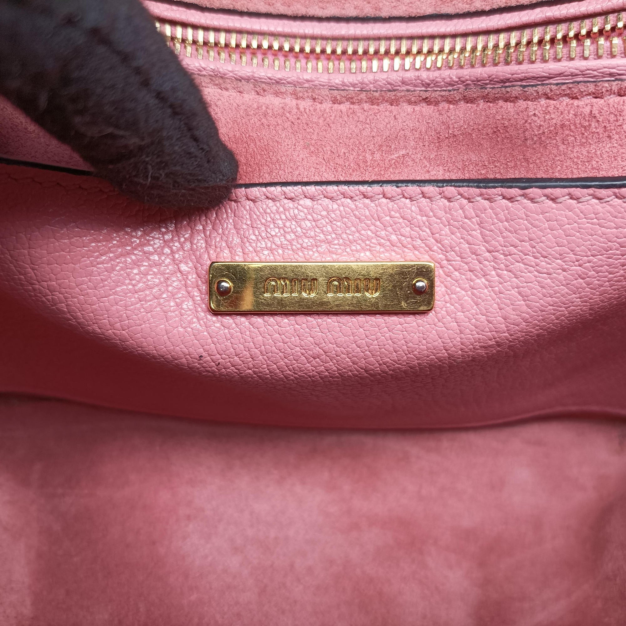 Vintage Miu Miu Miu Lady Pink×multicolor Leather  shoulderbag | stylenewstar