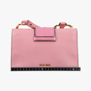 Vintage Miu Miu Miu Lady Pink×multicolor Leather  shoulderbag | stylenewstar