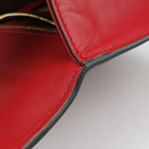 Pre-owned Gucci Sylvie Red×navy Leather 421882 shoulderbag | stylenewstar