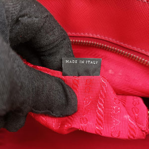 Pre-owned Prada Galleria Red SAFFIANO Leather BN1786 shoulderbag | stylenewstar