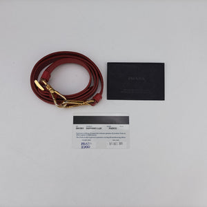 Pre-owned Prada Galleria Red SAFFIANO Leather BN1786 shoulderbag | stylenewstar