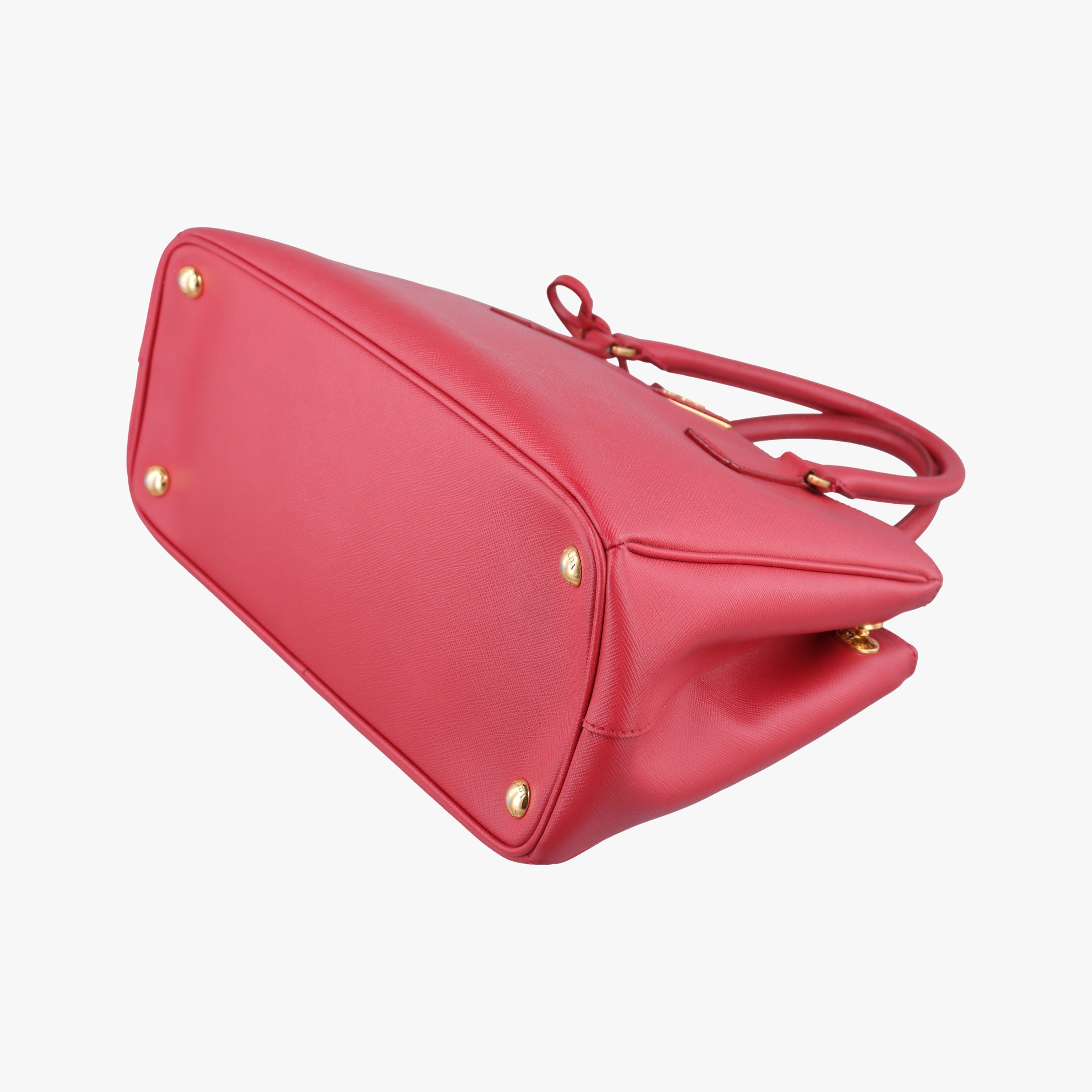 Pre-owned Prada Galleria Red SAFFIANO Leather BN1786 shoulderbag | stylenewstar