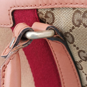 Secondhand Gucci Vintage Web Beige×red×orange Canvas×Leather 257341 handbag | stylenewstar