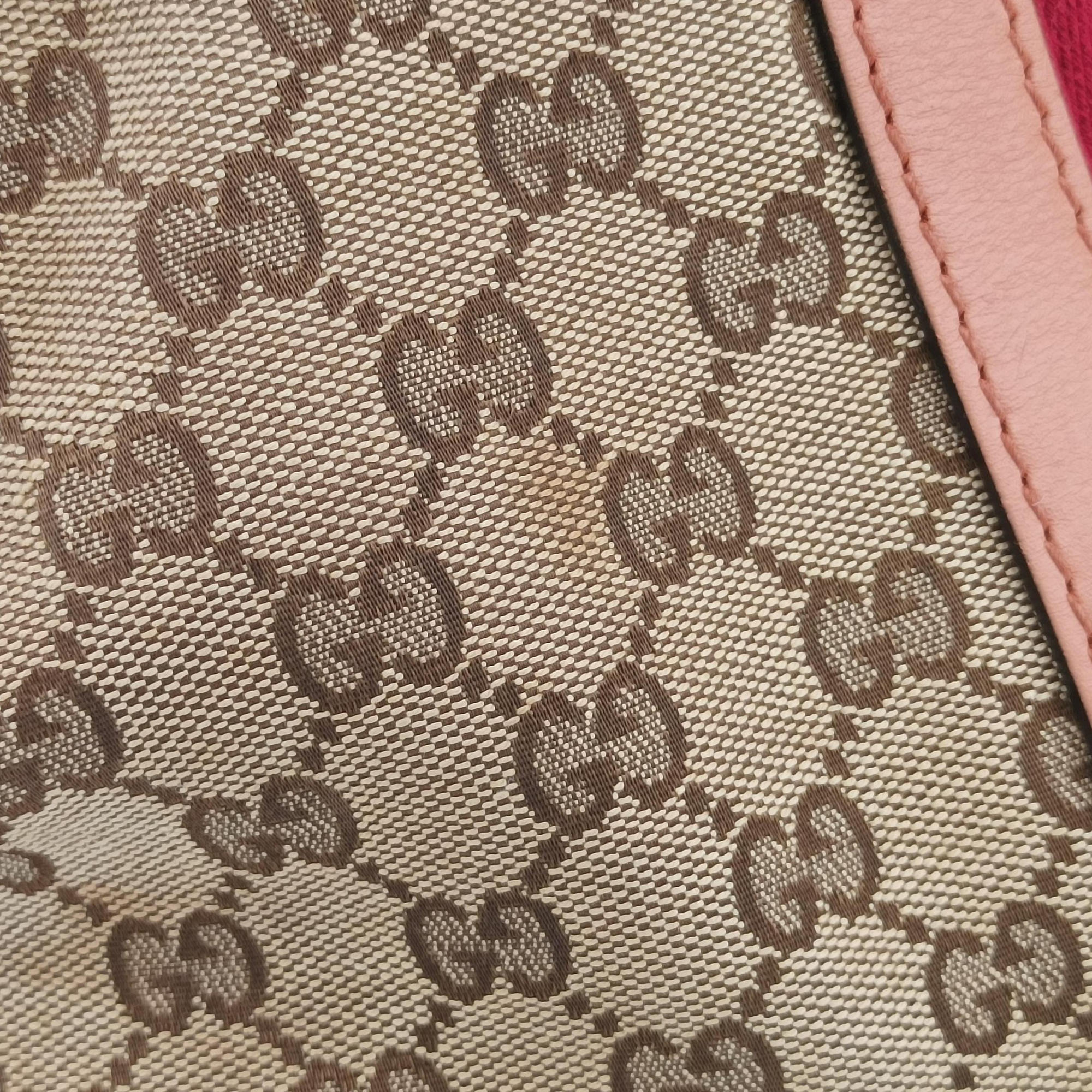 Secondhand Gucci Vintage Web Beige×red×orange Canvas×Leather 257341 handbag | stylenewstar