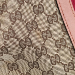 Secondhand Gucci Vintage Web Beige×red×orange Canvas×Leather 257341 handbag | stylenewstar