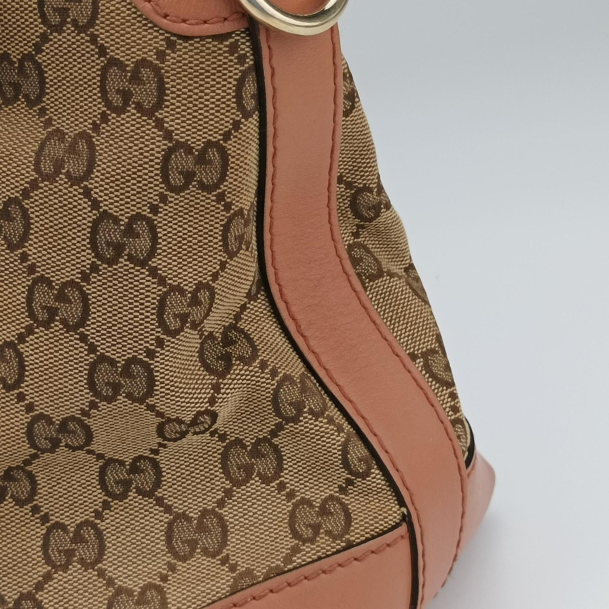 Secondhand Gucci Vintage Web Beige×red×orange Canvas×Leather 257341 handbag | stylenewstar