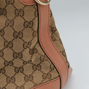 Secondhand Gucci Vintage Web Beige×red×orange Canvas×Leather 257341 handbag | stylenewstar