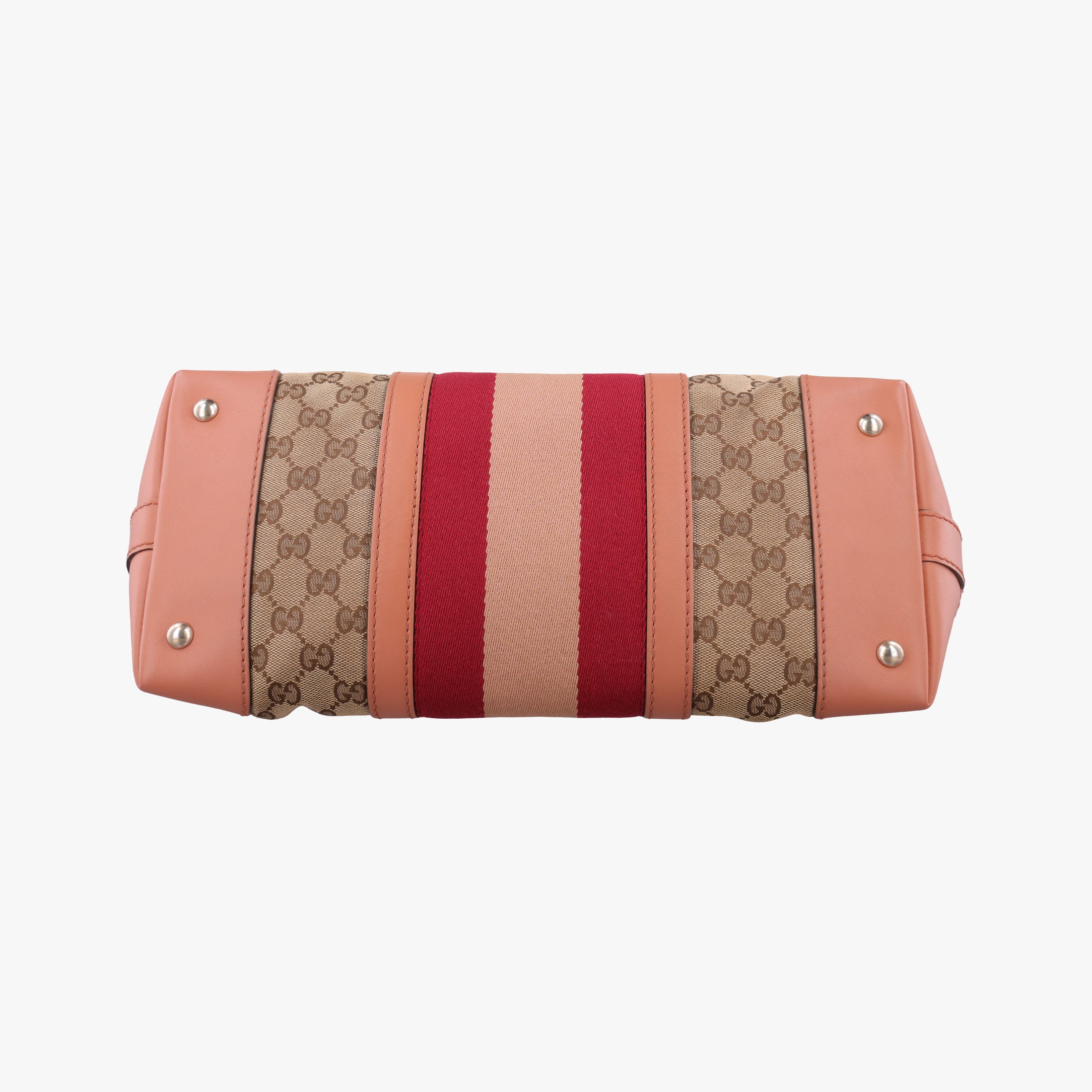 Secondhand Gucci Vintage Web Beige×red×orange Canvas×Leather 257341 handbag | stylenewstar