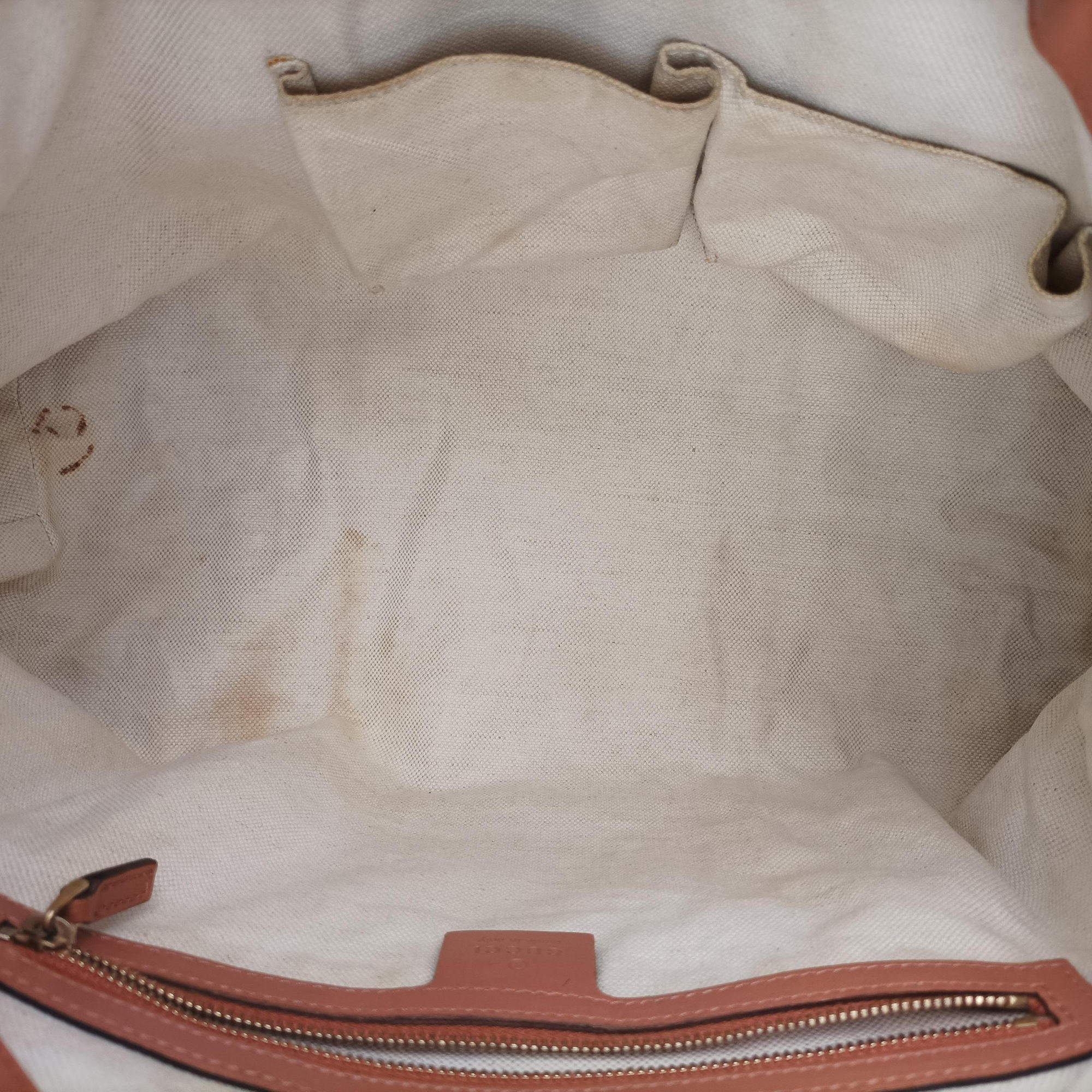 Secondhand Gucci Vintage Web Beige×red×orange Canvas×Leather 257341 handbag | stylenewstar