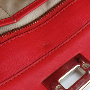 Secondhand Valentino Rockstud Red Leather  shoulderbag | stylenewstar