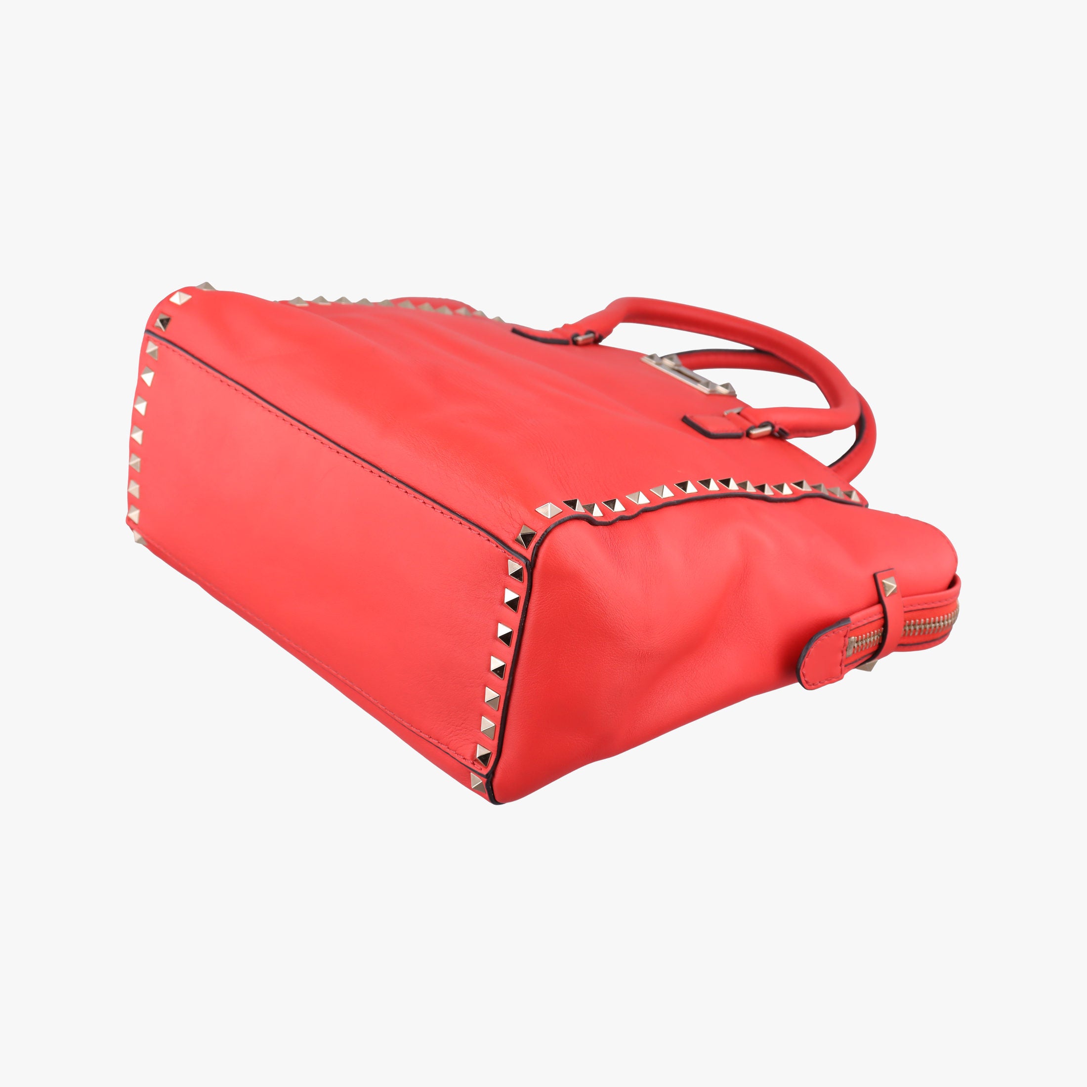Secondhand Valentino Rockstud Red Leather  shoulderbag | stylenewstar