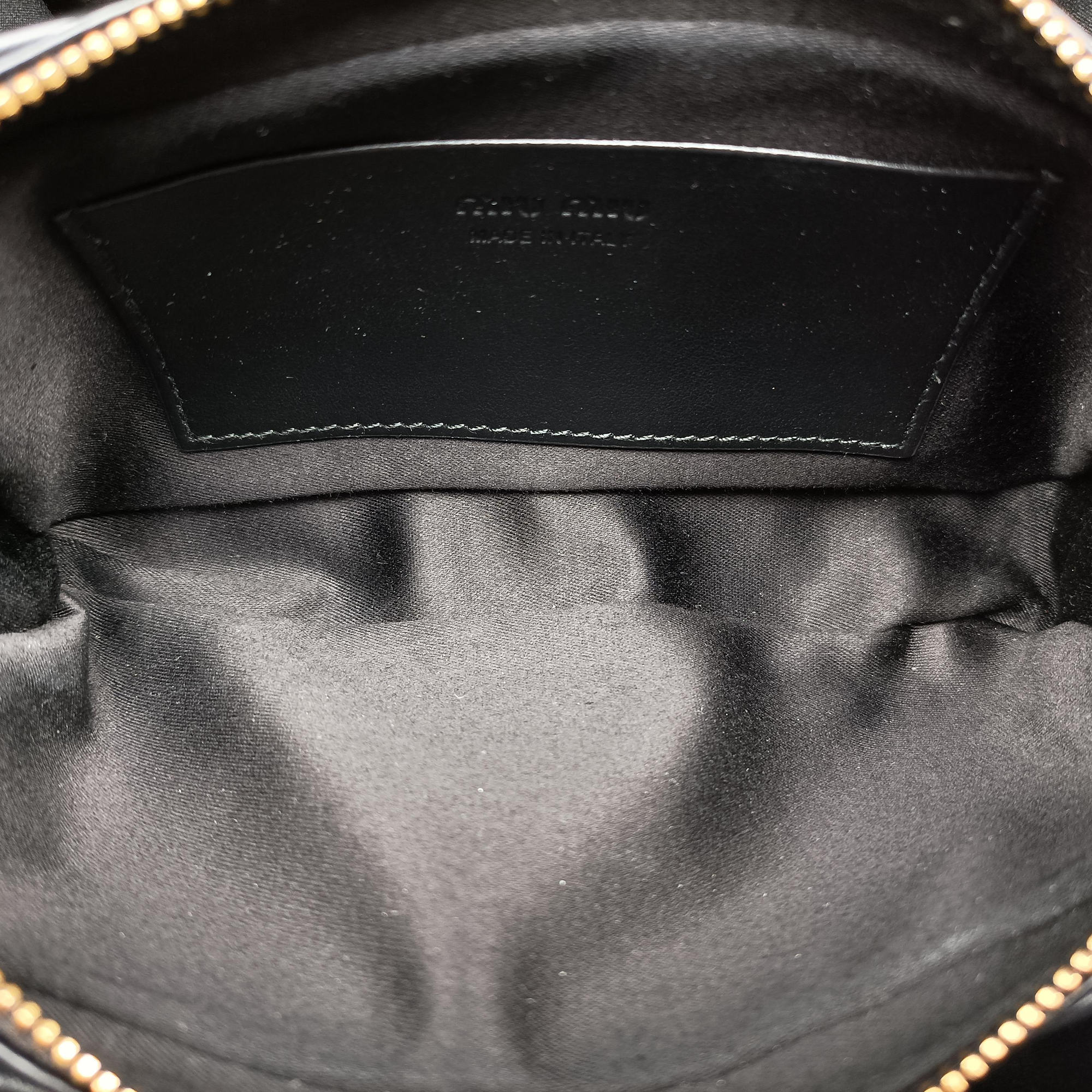 Pre-owned Miu Miu logo Black leather  bum bag/waist bag | stylenewstar