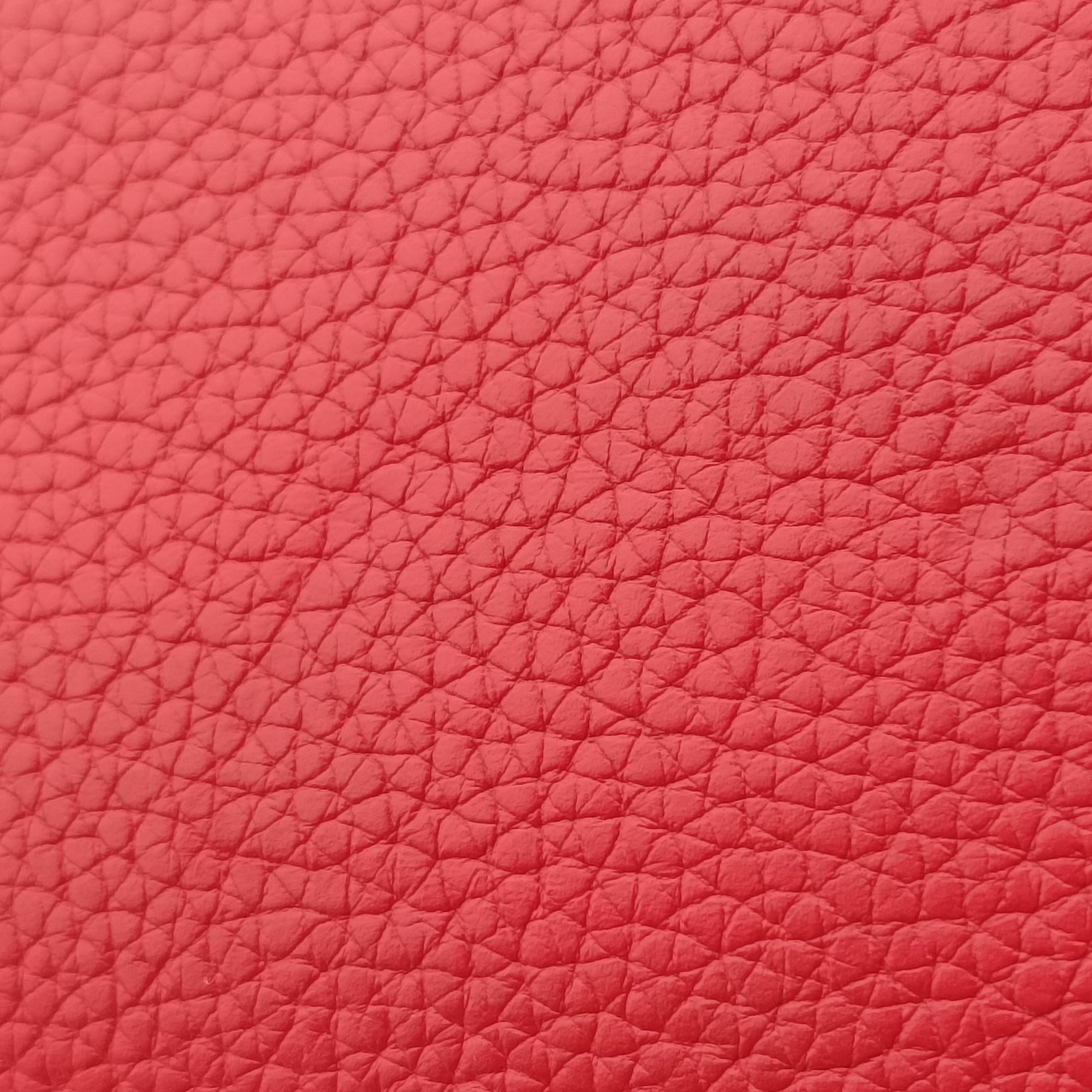 Vintage Celine Luggage Mini Shopper Red Leather  handbag | stylenewstar