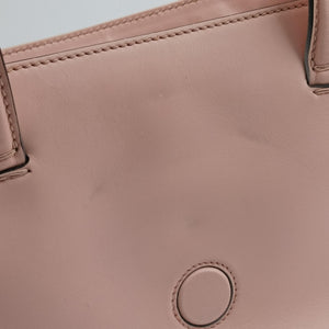 Pre-owned Gucci Nimfair Bamboo Pink x white Leather 453756 shoulderbag | stylenewstar