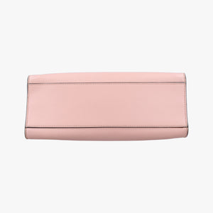 Pre-owned Gucci Nimfair Bamboo Pink x white Leather 453756 shoulderbag | stylenewstar