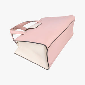 Pre-owned Gucci Nimfair Bamboo Pink x white Leather 453756 shoulderbag | stylenewstar