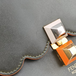Vintage Fendi KAN I Green Leather 8BT283 shoulderbag | stylenewstar
