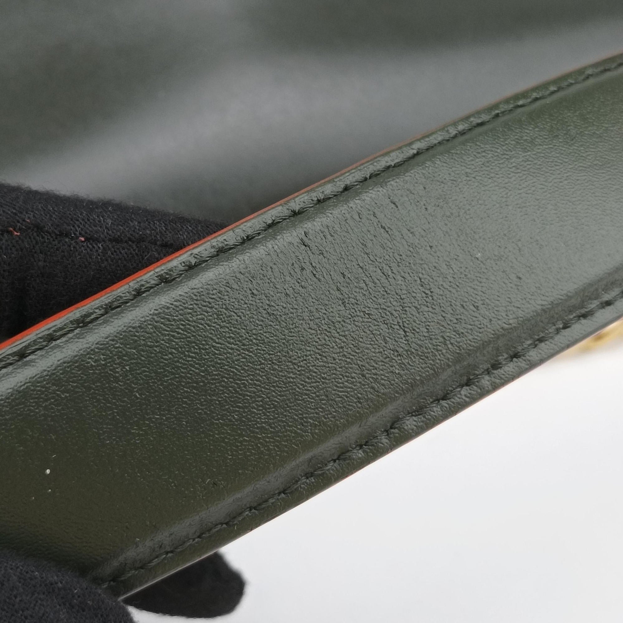 Vintage Fendi KAN I Green Leather 8BT283 shoulderbag | stylenewstar