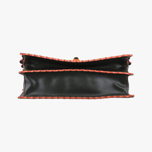 Vintage Fendi KAN I Green Leather 8BT283 shoulderbag | stylenewstar