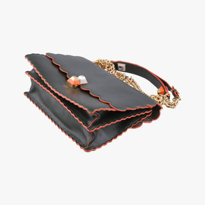 Vintage Fendi KAN I Green Leather 8BT283 shoulderbag | stylenewstar