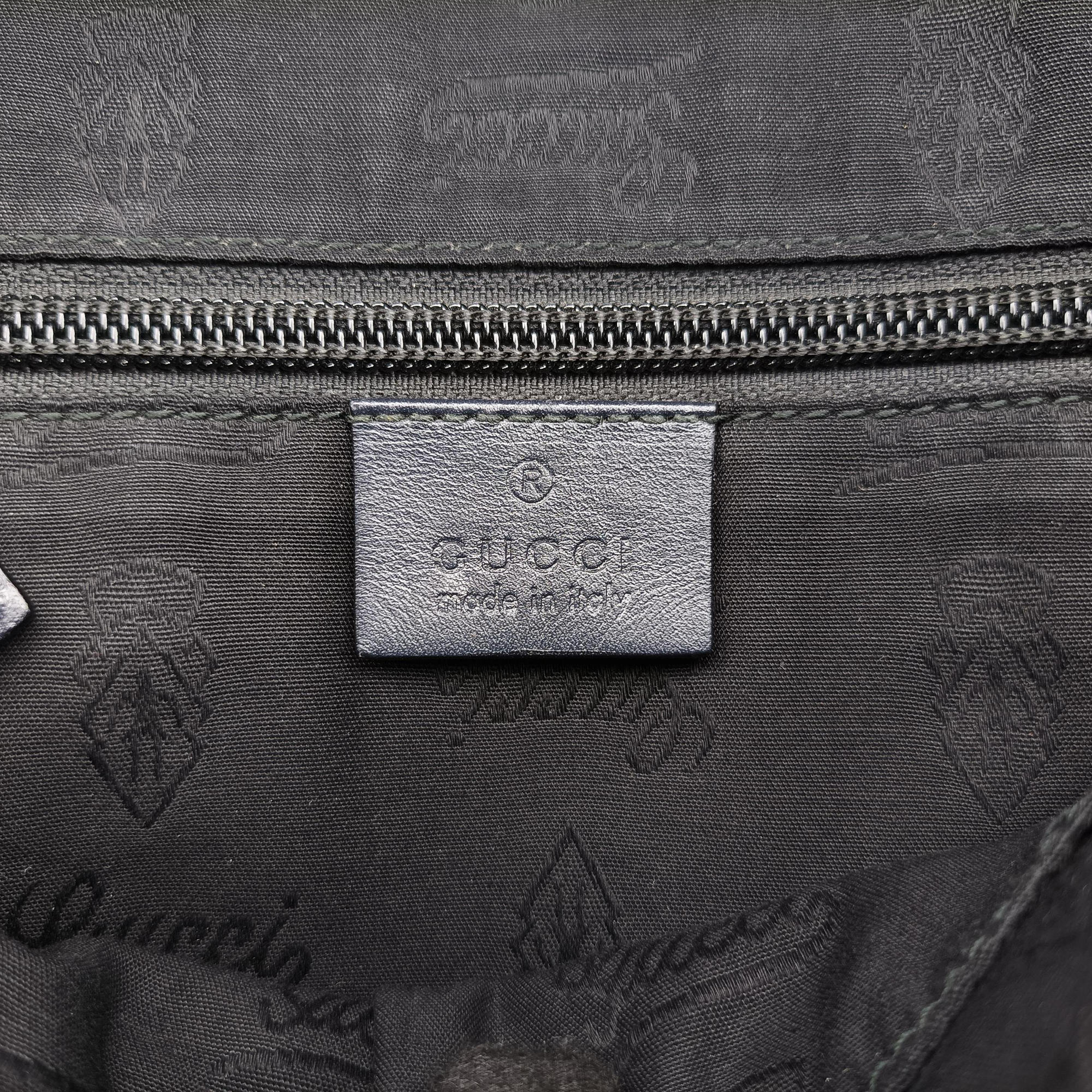 Pre-owned Gucci GG Imprime Messenger Navy PVC coated canvas 201448 shoulderbag | stylenewstar