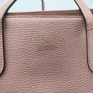 Pre-owned Gucci Swing Pink Leather 354408 handbag | stylenewstar