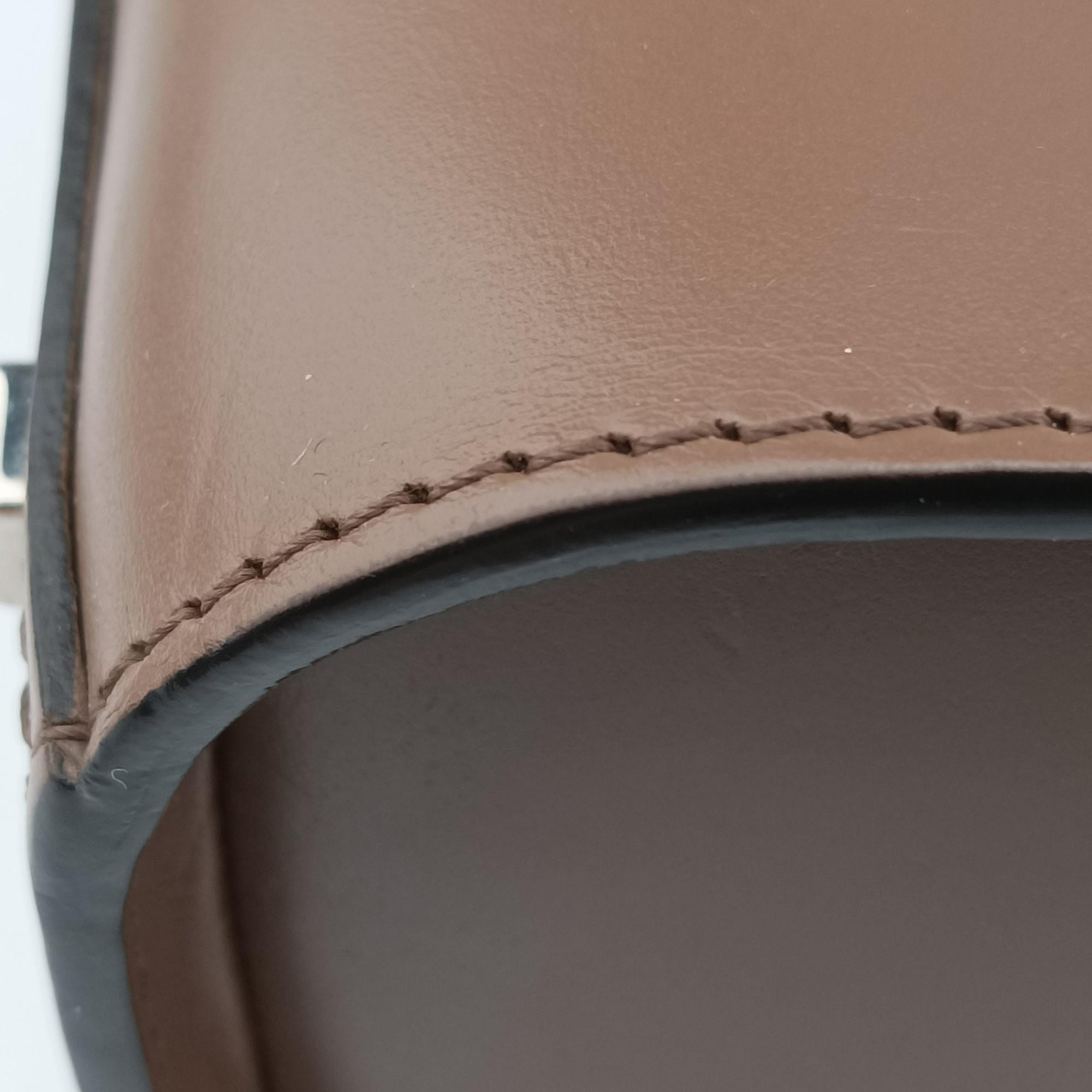 Pre-owned Moynat Cabotin Cognac Calfskin  shoulderbag | stylenewstar