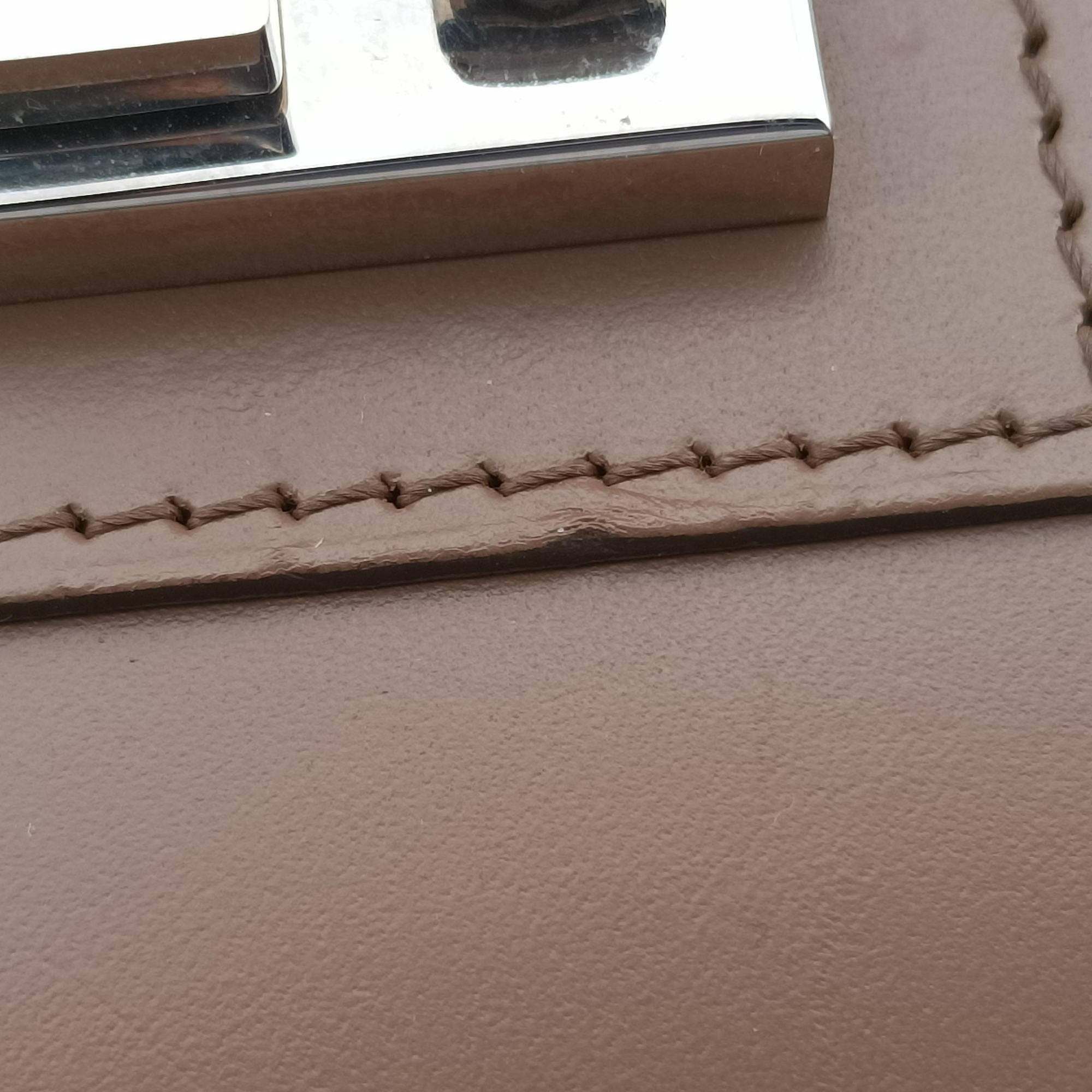 Pre-owned Moynat Cabotin Cognac Calfskin  shoulderbag | stylenewstar