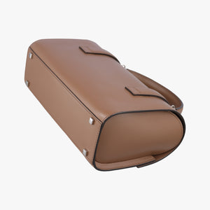 Pre-owned Moynat Cabotin Cognac Calfskin  shoulderbag | stylenewstar